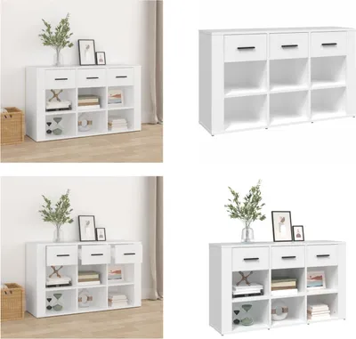 Obrázok produktu pre vidaXL Príborník biely 100x30x59,5 cm Materiál na báze dreva - Príborník - Príborníky - Skriňa - Úložná skriňa
