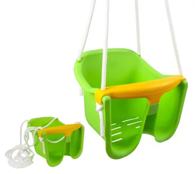 Produktbild von Baby-Schaukel, grün, Kunststoff, 33 x 24 x 28 cm, Tragkraft 25 kg, mit Netz, ab 12 Monaten
