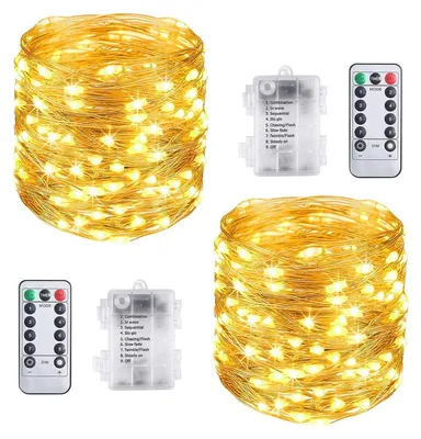 LED Lichterkette 2x10m 100 LEDs Warmweiß IP65 wasserdicht