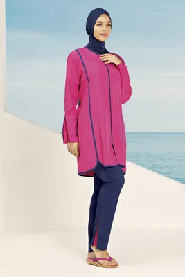 Produktbild von Hasema Burkini, Bademode, Hijab,Badeanzug, Tesettür Mayo, Swimwear H-244