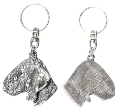 Produktbild von Art-Dog Schlüsselanhänger Bedlington Terrier – versilbert