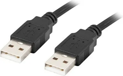 Produktbild von Lanberg CA-USBA-20CU-0010-BK USB Kabel 1m 2.0 USB A Schwarz