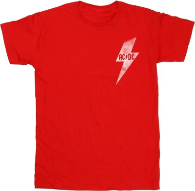 Image de ACDC - T-shirt pour homme BI6960 (3XL) (Rouge)