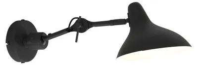 Produktbild von Steinhauer Wandleuchte Kasket 1-flammig Schwarz Matt 19x50cm