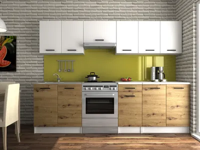 Obrázek produktu pro Kuchyňská linka LUIZA 260x200 - Bílá + artisan