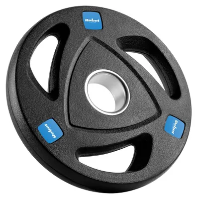 Obrázok produktu pre Sada závaží, REBEL, gumovaná liatina, 4x1,25 kg, olympijský otvor, 51 mm, čierna