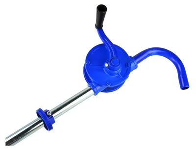 Immagine prodotto di Pompa per fusti d'olio manuale, girevole, portata 25 l/min, a barile per l'estrazione di gasolio lubrificante, travaso, fino a 210 litri, Geko