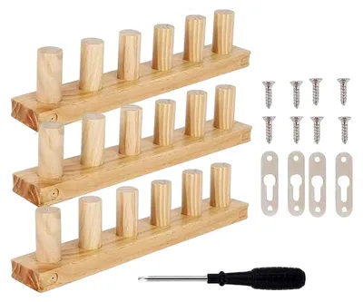 Produktbild von Strickwebstuhl Set Aus Holz, Tragbar, für Heimdekoration, Anfänger, Garnhandwerk
