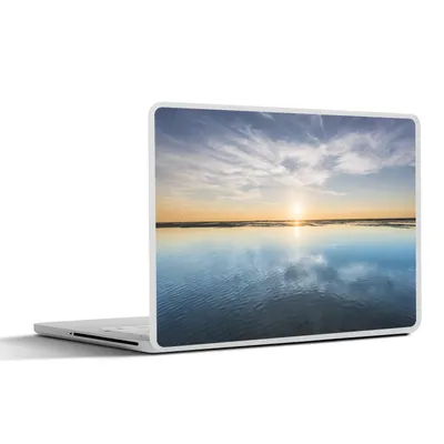 Produktbild von MuchoWow® Laptop Aufkleber Sticker Cover Meer - Wolken - Sonne 25x18 cm - Laptop-Deko