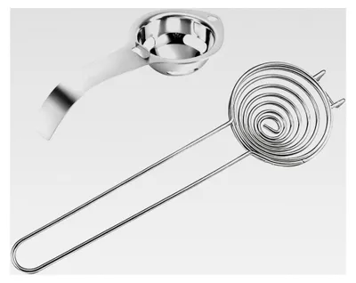 Produktbild von Eiertrenner, 2 Stück Eigelb- und Eiweißfilter aus Edelstahl