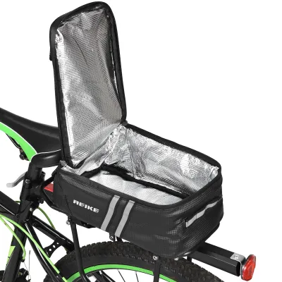 Produktbild von Fahrrad-Kofferraum-Kuehltasche Wasserabweisende Fahrrad-Gepaecktraegertasche mit Regenschutz Fahrradgepaeck-Traegertasche Pannier fuer Radfahren Pendeln Camping Reisen