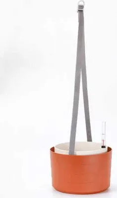 Produktbild von Plastia | Hängende Pflanzkübel Berberis - 26x20 cm - Terracotta - Selbstbewässernd - Für Terrasse und Balkon