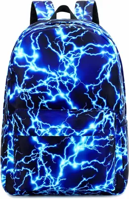 Productafbeelding van School Rugzak - Boekentas Laptop Tas - Dagelijks Gebruik - Lichtgewicht Waterdicht - 17 Inch - Blauw