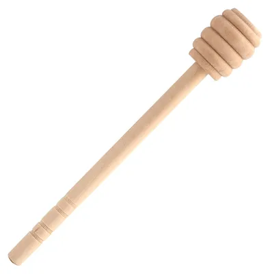 Holz-Honigdipper 50 Stück, 16 cm, Rührstäbchen für Honig & Sirup