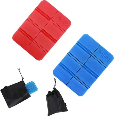 Produktbild von 2 Stück Faltbares Sitzkissen Outdoor Thermokissen Thermo Sitzkissen Faltbar Sitzunterlage Outdoor Sitzmatte Kinder Sitzkissen Wasserdicht für Outdoor Garten Camping Picknick Wander