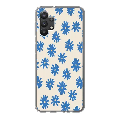 Produktbild von MuchoWow® Handyhülle Schutzhülle Hülle für Samsung Galaxy A32 5G Blume - Muster - Minimalismus Silikon Softcase Handy Hülle - Softcase
