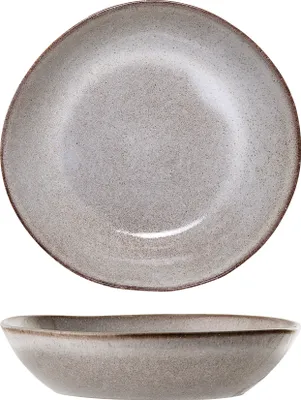 Image de Bloomingville Sandrine Assiette creuse, Naturelle, Faïence