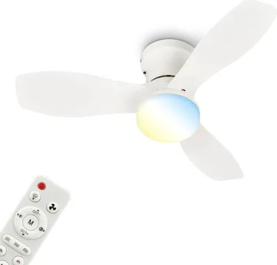 Obrázek produktu pro Stropní ventilátor s osvětlením Dálkové ovládání Ventilátor se světlem Stmívatelné CCT