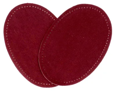 Imagen del producto de 2 parches termosellables de 9x13,5 cm, color ciruela