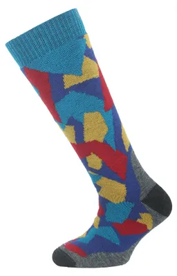 Image de Chaussettes de ski en Laine pour enfants, marque SKA, couleur bleue