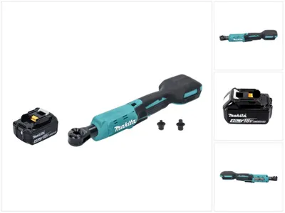Zdjęcie produktu dla Makita DWR 180 M1 wkrętarka akumulatorowa z grzechotką 18 V 47,5 Nm 1/4" 3/8" + 1x akumulator 4,0 Ah - bez ładowarki