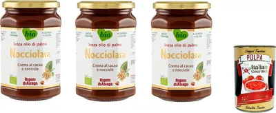 Produktbild von 3x Rigoni di Asiago Nocciolata, Nuss Nougat Creme, Haselnusscreme ohne Palmöl | Nuss Nougat Creme ohne Palmöl | Brotaufstrich 650g + Italian Gourmet Polpa 400g