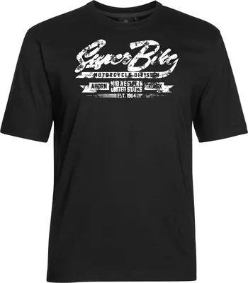 Produktbild von Übergrößen T-Shirt Super Bike weiß AHORN SPORTSWEAR Schwarz 8XL