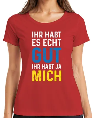 Immagine prodotto di Mi hai fatto dire sarcasmo, maglietta da donna, rossa, XL