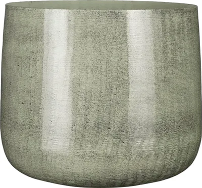 Obrázok produktu pre Sľudové dekorácie Kvetináč Benson - H27 x Ø32 cm - Kov - Svetlo sivá