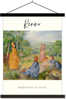 Produktbild von MuchoWow® Textilposter Kunst - Renoir - Alte Meister 40x53 cm mit schwarzem Rahmen - Abbildung