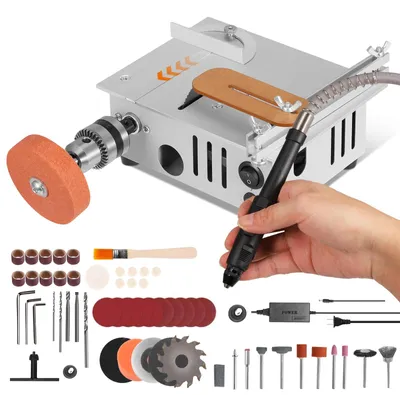 Mini-Tischsäge 96 W Doppelmotor, 16 mm Schnitttiefe, einstellbar