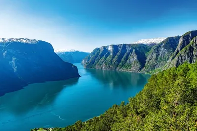 Zdjęcie produktu dla Dimex, fototapeta ścienna MS-5-3081 Sognefjord v lete 375 x 250 cm