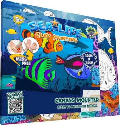 Image de Splat Planet - Peinture à l'argile - Kit d'artisanat en argile - Sea Life
