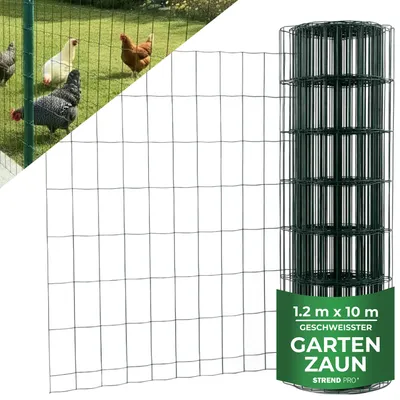 Produktbild von Geflecht EUROPLAST 1, 1200/100x50/2,20 mm, grün, RAL 6005, Zn+PVC, Umzäunung, Packung 10 m