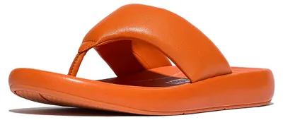 Productafbeelding van FITFLOP FitFlop Iqushion D-Luxe Padded Leather Toe-Post Sandals ORANJE 36