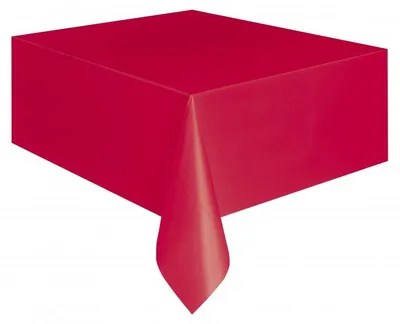 Produktbild von Rote Folientischdecke, 137x274 cm, 1 Stk.