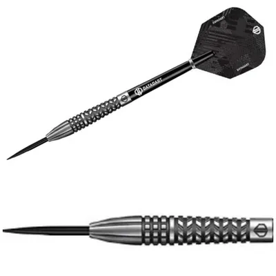 Produktbild von Datadart | Avenger | Steeldarts | 90% Tungsten | 24g | Schwarz Silber | Dartpfeile Set