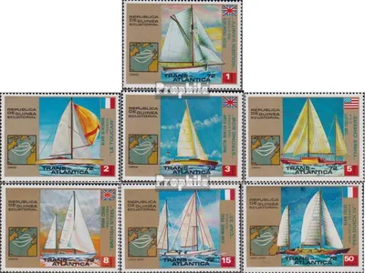 Produktbild von Briefmarken Äquatorialguinea 1973 Mi 200-206 (kompl.Ausg.) postfrisch Segelregatta