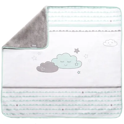 Obrázek produktu pro roba dětská deka "Happy Cloud", 2 strany: 1x super měkká, hřejivá a nadýchaná, 1x 100% bavlna