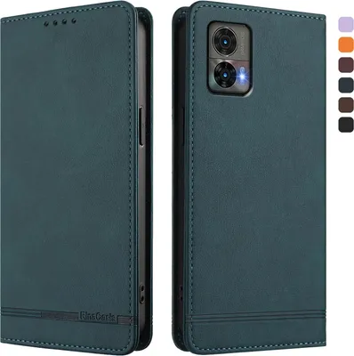 Obrázek produktu pro Pouzdro pro Motorola Edge 30 Neo, retroPolyuretankožené flip pouzdro s stojánkem a přihrádkami na karty Zelený