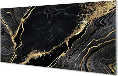 Produktbild von Glasbilder 100x50 Wandkunst Marmorstein Abstraktion