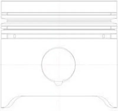 Produktbild von MAHLE 001 76 01 Kolben passend für MERCEDES-BENZ S-Klasse Limousine (W108, W109) /8 (W114) Coupe /8 (W114) Limousine W111 Coupe (W111)
