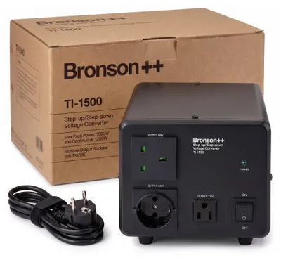 Productafbeelding van 1500W spanningsomvormer transformator 110V/230V voor Amerikaanse apparaten