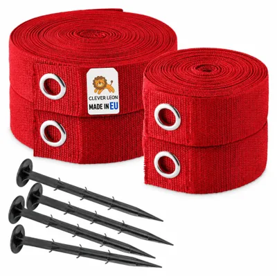 Produktbild von Clever Leon Spielfeldmarkierung 6 x 12 m Beachvolleyball Badminton Linien, UV wetterfest Feldlinien
