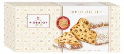 Zdjęcie produktu dla Niederegger Christmas Stollen tradycyjny świąteczny Stollen 750g