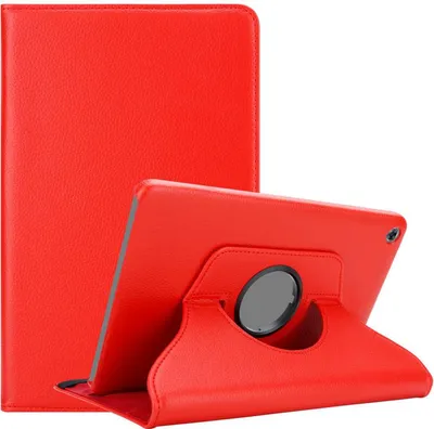Produktbild von Cadorabo Hülle für Huawei MediaPad M5 LITE 10 (10.1 Zoll) Tablet Schutz Hülle in Rot Schutzhülle Etui Case Tasche Cover