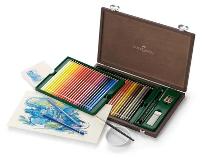 Produktbild von Faber Castell Aquarellstift A.Dürer 3,8 mm 48er Holzkoffer
