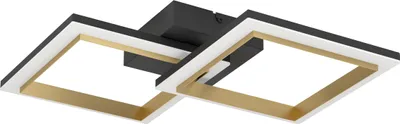 Produktbild von CALLIERA Wand-/Deckenleuchte Lampe Beleuchtung - L52,5 x B31 x H8,5 cm - schwarz, messing - IP20