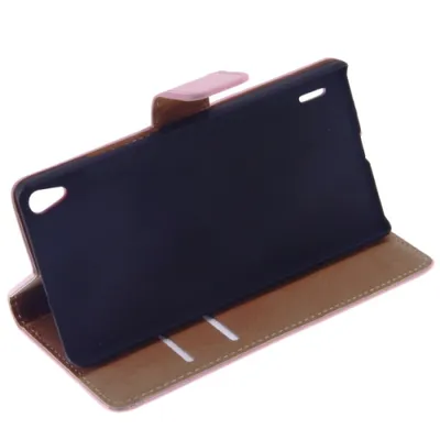 Produktbild von Lederhülle Handyhülle für Huawei P7 Rosa 4250710554003