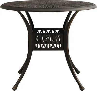 Obrázok produktu pre vidaXL Záhradný stôl Bronz 90x90x74 cm Hliníkový odliatok